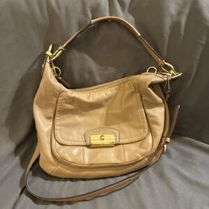 Coach Kristin Hobo Champagne  F22306 Crossbody /Shoulder Purse
